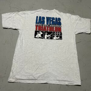 **Vintage Las Vegas Nevada Triathlon Shots Slots Nightspots Tourist T-Shirt**